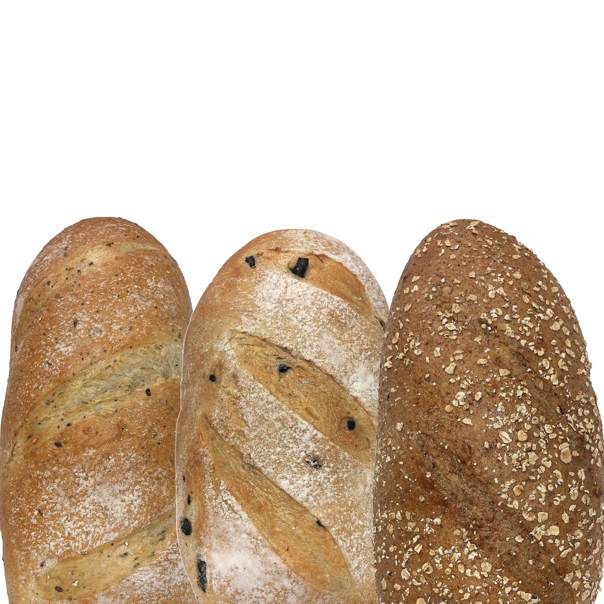 Panes de especialidad El Espigal: aceituna, semillas y avena